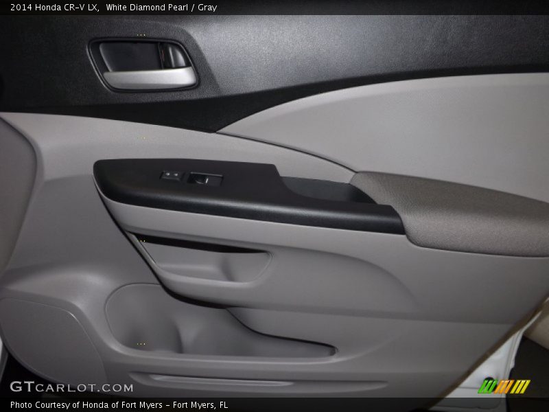 White Diamond Pearl / Gray 2014 Honda CR-V LX