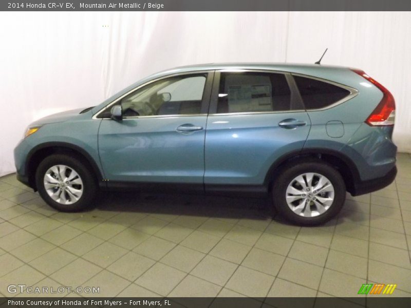 Mountain Air Metallic / Beige 2014 Honda CR-V EX