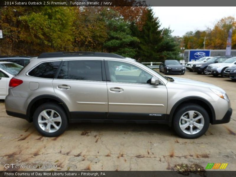 Tungsten Metallic / Ivory 2014 Subaru Outback 2.5i Premium