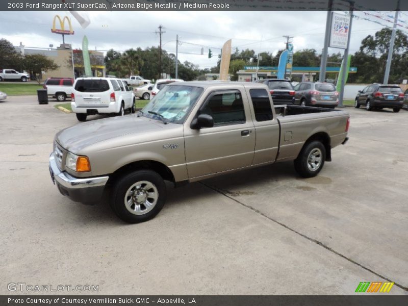 Arizona Beige Metallic / Medium Pebble 2003 Ford Ranger XLT SuperCab