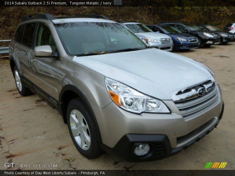 Tungsten Metallic / Ivory 2014 Subaru Outback 2.5i Premium