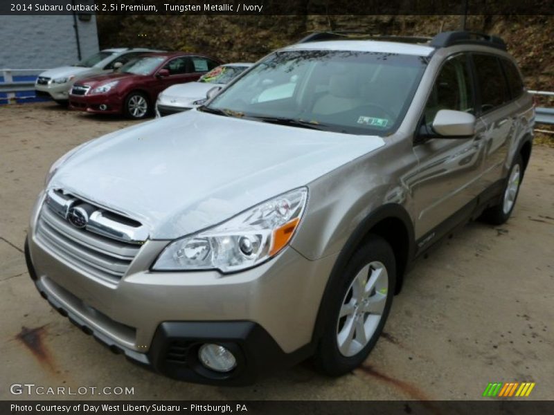 Tungsten Metallic / Ivory 2014 Subaru Outback 2.5i Premium