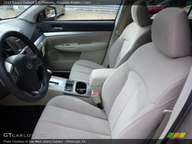 Tungsten Metallic / Ivory 2014 Subaru Outback 2.5i Premium