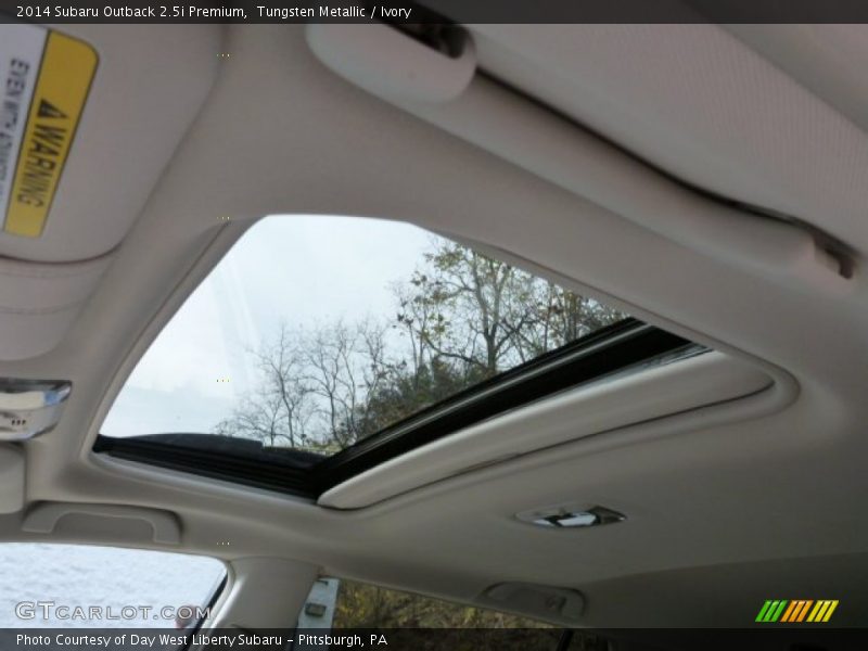Tungsten Metallic / Ivory 2014 Subaru Outback 2.5i Premium