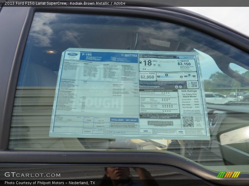 Kodiak Brown Metallic / Adobe 2013 Ford F150 Lariat SuperCrew