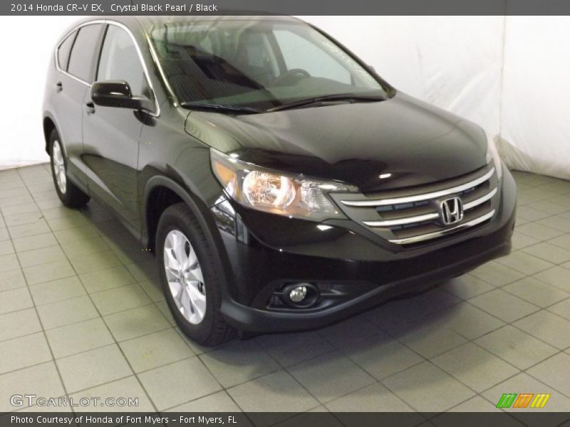 Crystal Black Pearl / Black 2014 Honda CR-V EX