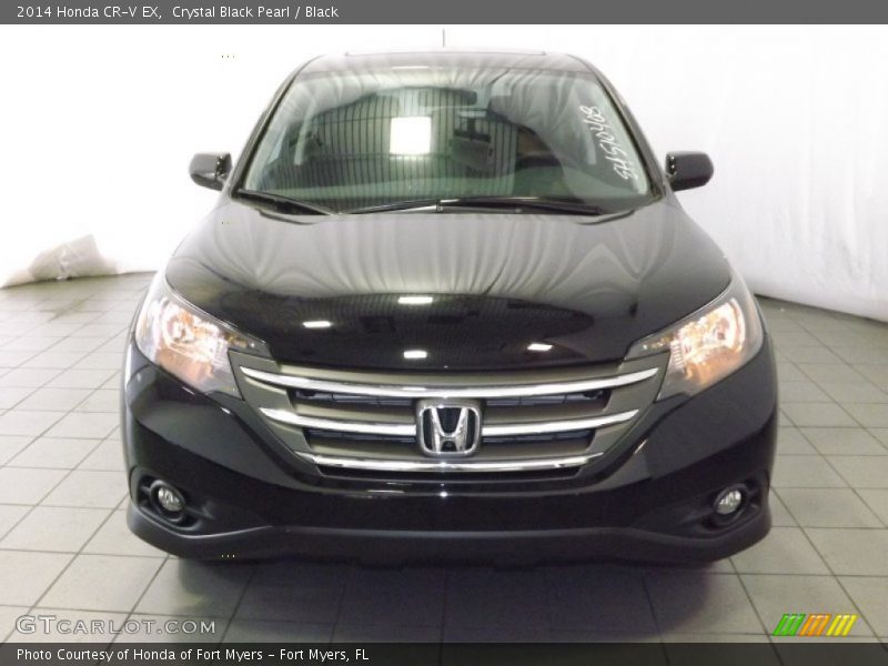 Crystal Black Pearl / Black 2014 Honda CR-V EX