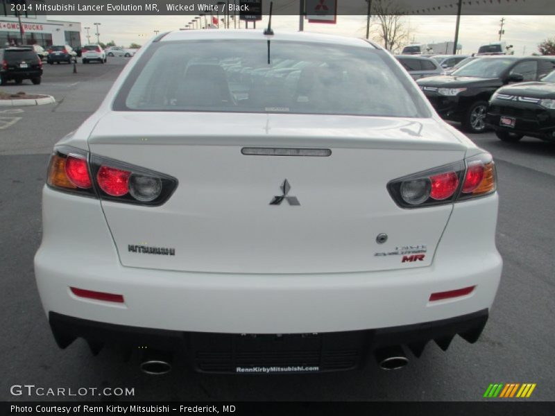 Wicked White / Black 2014 Mitsubishi Lancer Evolution MR