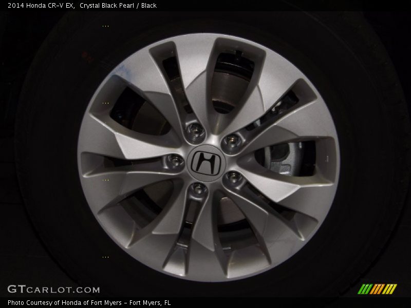 Crystal Black Pearl / Black 2014 Honda CR-V EX