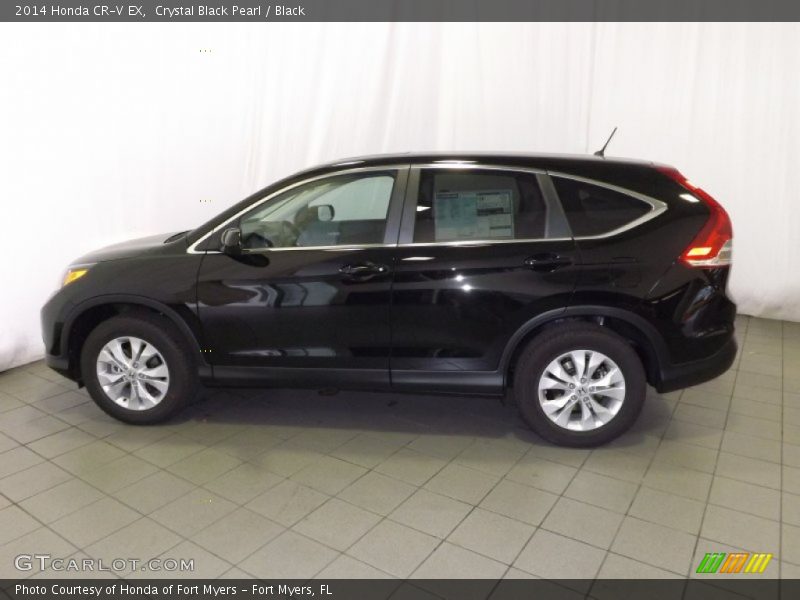 Crystal Black Pearl / Black 2014 Honda CR-V EX