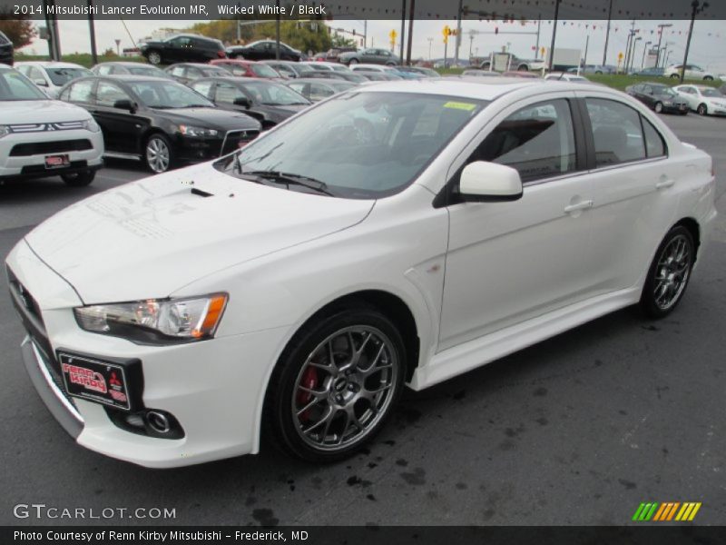 Wicked White / Black 2014 Mitsubishi Lancer Evolution MR