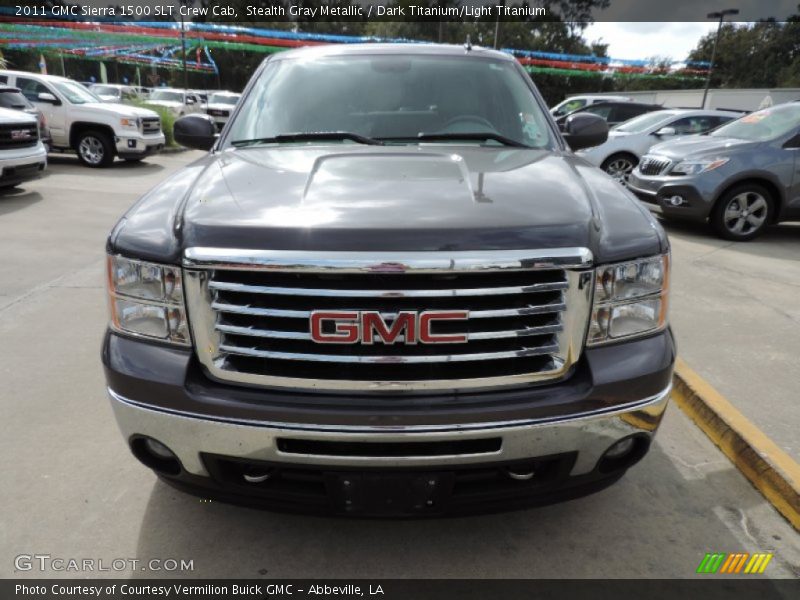 Stealth Gray Metallic / Dark Titanium/Light Titanium 2011 GMC Sierra 1500 SLT Crew Cab