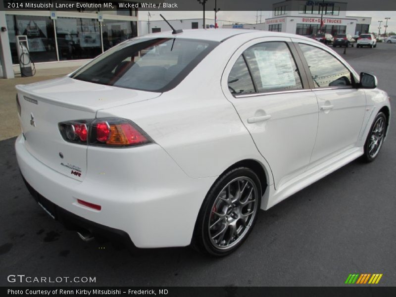 Wicked White / Black 2014 Mitsubishi Lancer Evolution MR