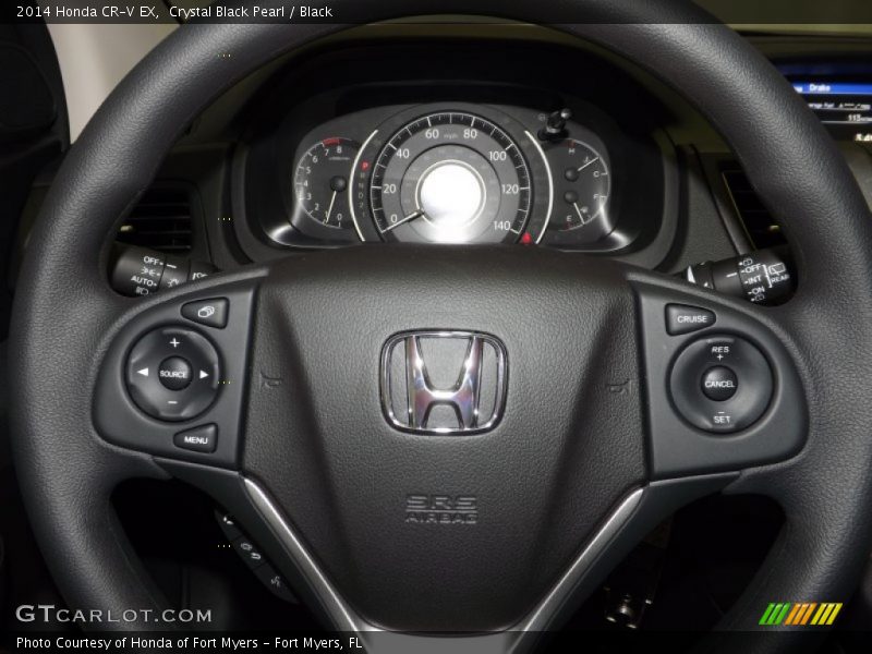 Crystal Black Pearl / Black 2014 Honda CR-V EX