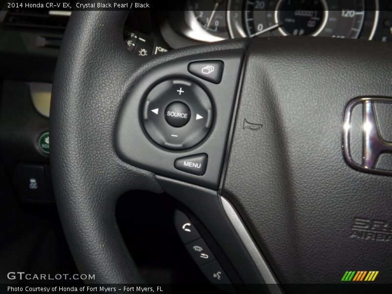 Crystal Black Pearl / Black 2014 Honda CR-V EX