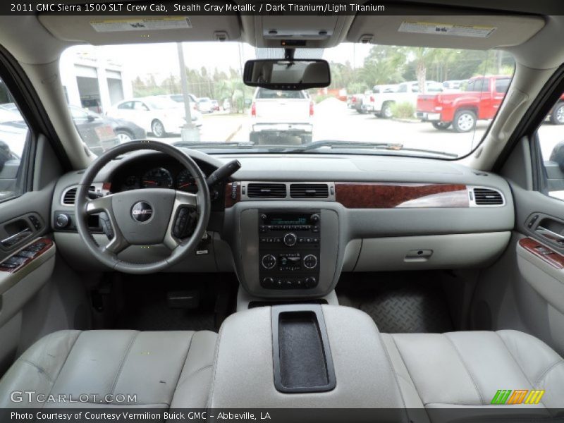 Stealth Gray Metallic / Dark Titanium/Light Titanium 2011 GMC Sierra 1500 SLT Crew Cab