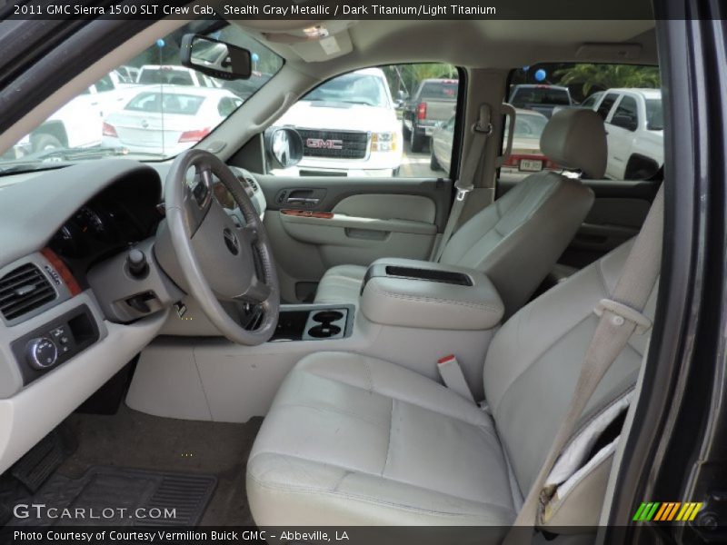 Stealth Gray Metallic / Dark Titanium/Light Titanium 2011 GMC Sierra 1500 SLT Crew Cab