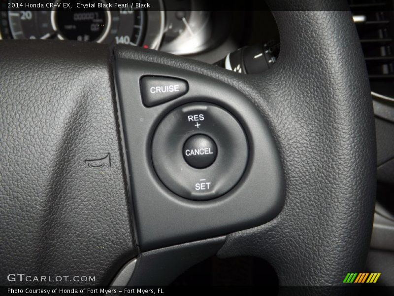 Crystal Black Pearl / Black 2014 Honda CR-V EX