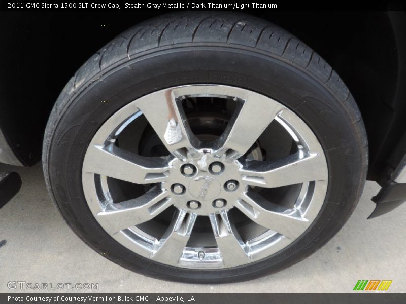 Stealth Gray Metallic / Dark Titanium/Light Titanium 2011 GMC Sierra 1500 SLT Crew Cab