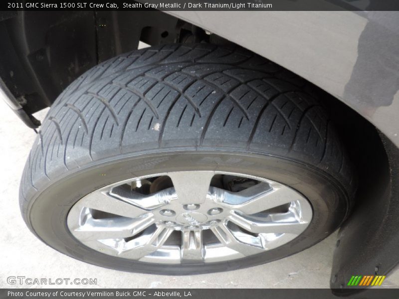 Stealth Gray Metallic / Dark Titanium/Light Titanium 2011 GMC Sierra 1500 SLT Crew Cab