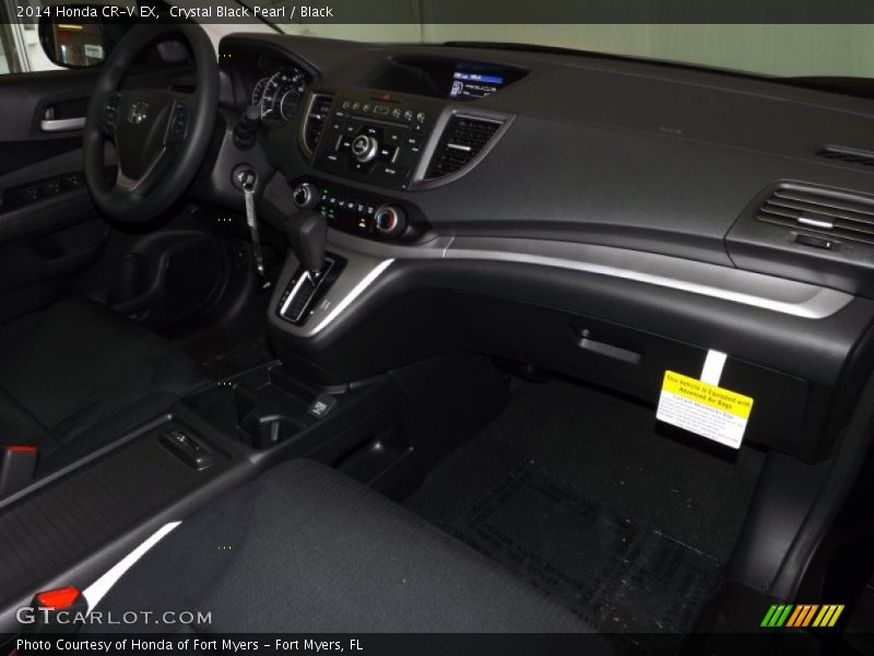 Crystal Black Pearl / Black 2014 Honda CR-V EX