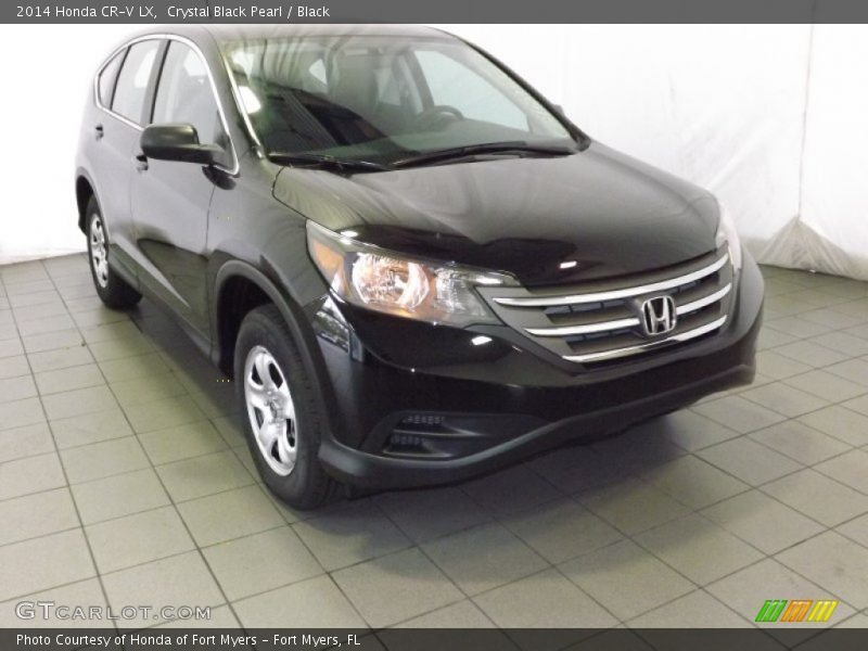 Crystal Black Pearl / Black 2014 Honda CR-V LX
