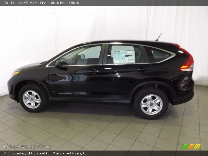 Crystal Black Pearl / Black 2014 Honda CR-V LX
