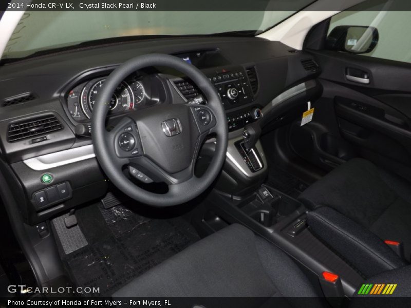 Crystal Black Pearl / Black 2014 Honda CR-V LX