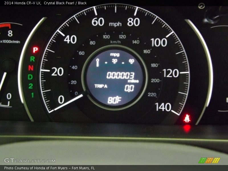 Crystal Black Pearl / Black 2014 Honda CR-V LX