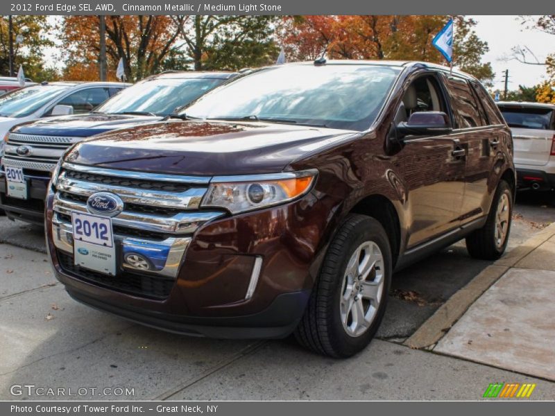 Cinnamon Metallic / Medium Light Stone 2012 Ford Edge SEL AWD