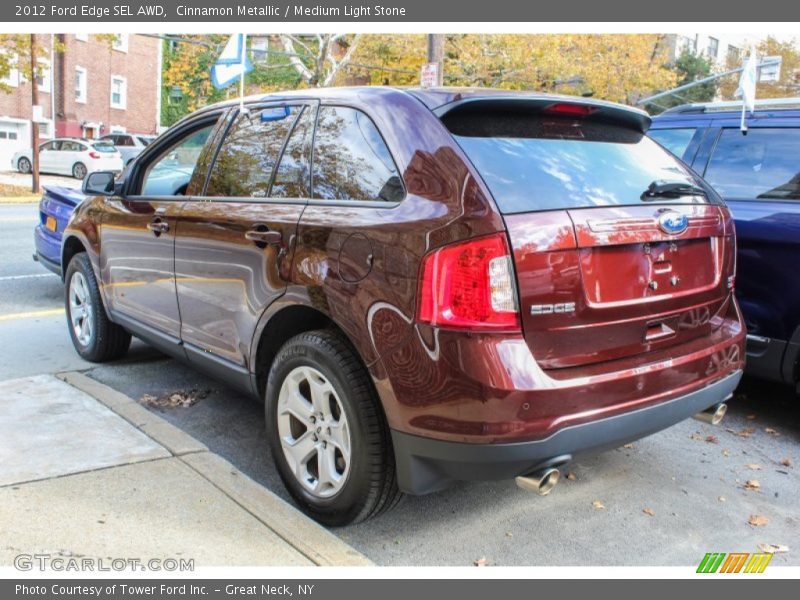 Cinnamon Metallic / Medium Light Stone 2012 Ford Edge SEL AWD