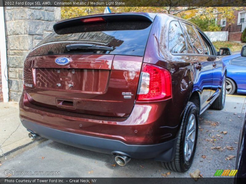 Cinnamon Metallic / Medium Light Stone 2012 Ford Edge SEL AWD