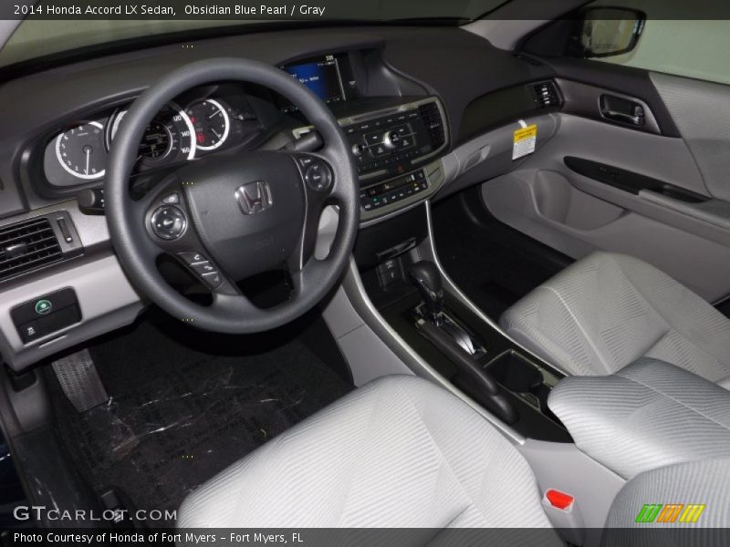  2014 Accord LX Sedan Gray Interior