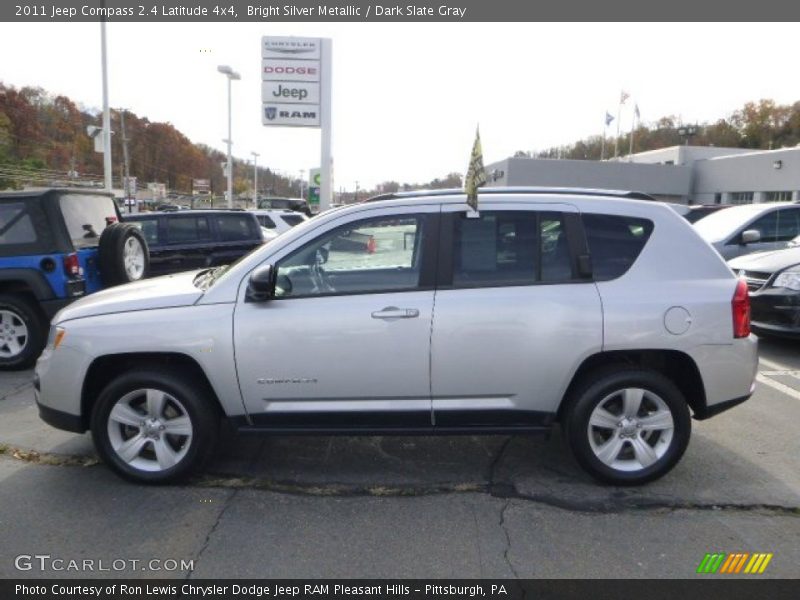 Bright Silver Metallic / Dark Slate Gray 2011 Jeep Compass 2.4 Latitude 4x4