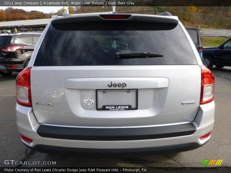 Bright Silver Metallic / Dark Slate Gray 2011 Jeep Compass 2.4 Latitude 4x4