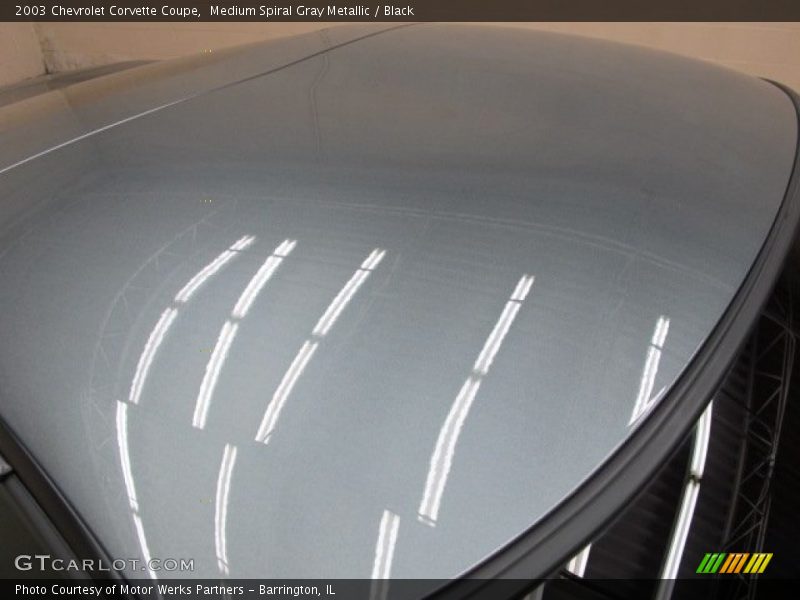 Medium Spiral Gray Metallic / Black 2003 Chevrolet Corvette Coupe