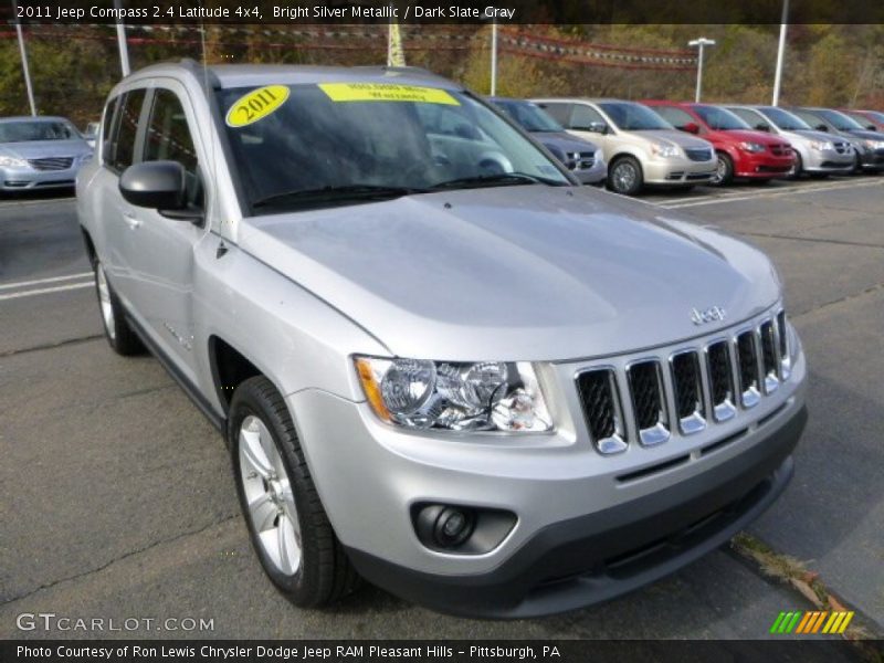 Bright Silver Metallic / Dark Slate Gray 2011 Jeep Compass 2.4 Latitude 4x4