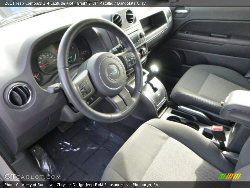 Bright Silver Metallic / Dark Slate Gray 2011 Jeep Compass 2.4 Latitude 4x4