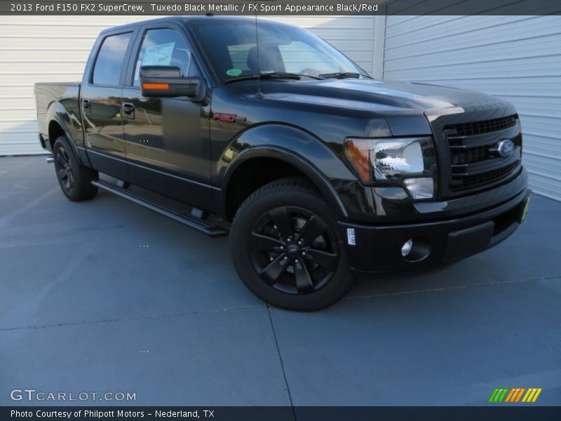Tuxedo Black Metallic / FX Sport Appearance Black/Red 2013 Ford F150 FX2 SuperCrew