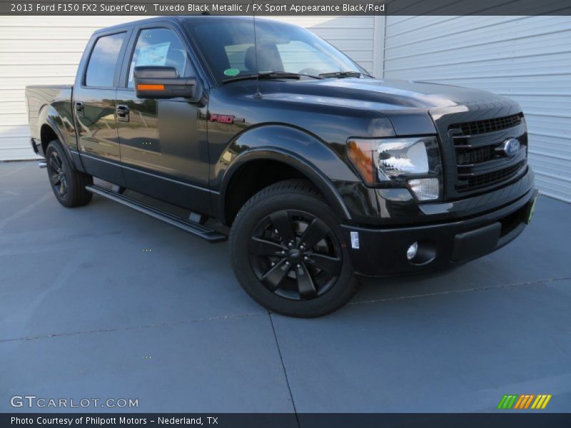 Tuxedo Black Metallic / FX Sport Appearance Black/Red 2013 Ford F150 FX2 SuperCrew