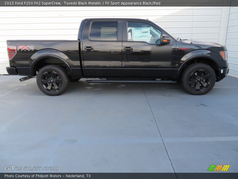 Tuxedo Black Metallic / FX Sport Appearance Black/Red 2013 Ford F150 FX2 SuperCrew