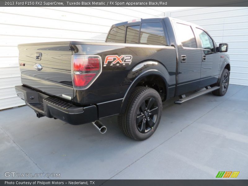 Tuxedo Black Metallic / FX Sport Appearance Black/Red 2013 Ford F150 FX2 SuperCrew