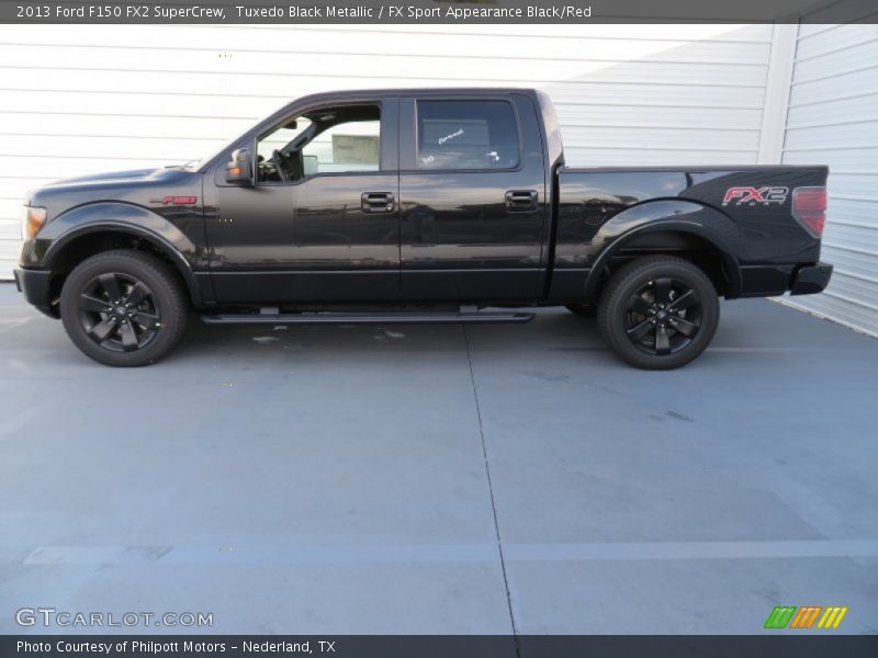 Tuxedo Black Metallic / FX Sport Appearance Black/Red 2013 Ford F150 FX2 SuperCrew