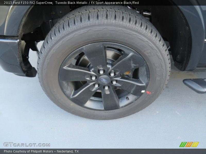 Tuxedo Black Metallic / FX Sport Appearance Black/Red 2013 Ford F150 FX2 SuperCrew