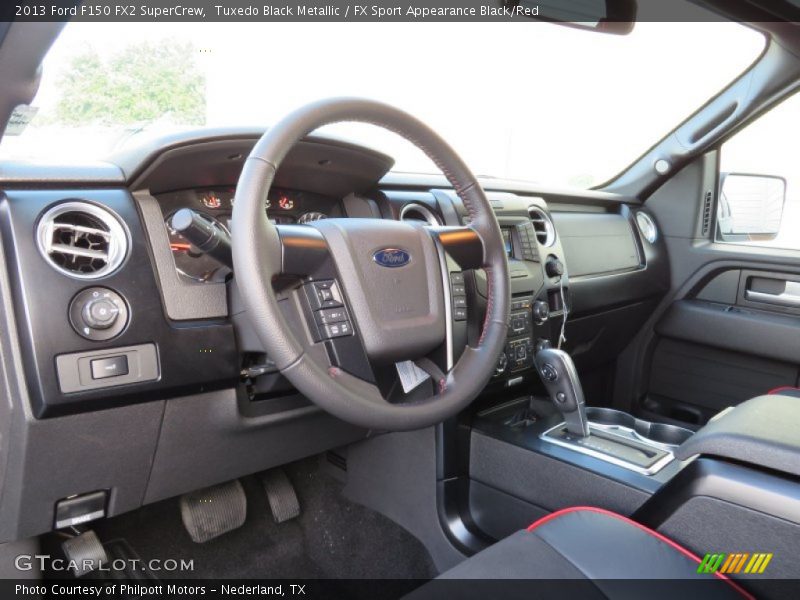 Tuxedo Black Metallic / FX Sport Appearance Black/Red 2013 Ford F150 FX2 SuperCrew