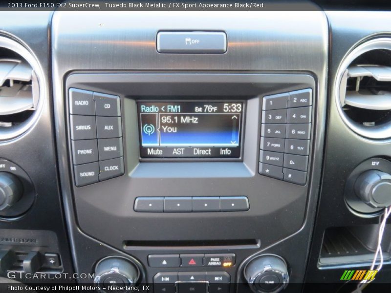 Tuxedo Black Metallic / FX Sport Appearance Black/Red 2013 Ford F150 FX2 SuperCrew
