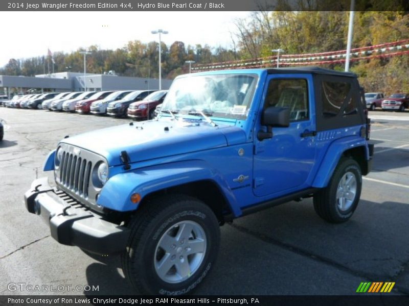 Hydro Blue Pearl Coat / Black 2014 Jeep Wrangler Freedom Edition 4x4