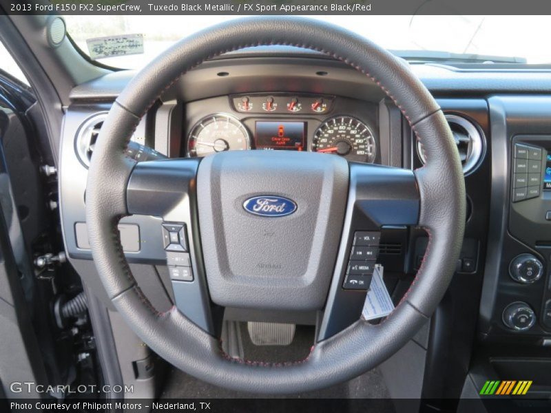 Tuxedo Black Metallic / FX Sport Appearance Black/Red 2013 Ford F150 FX2 SuperCrew