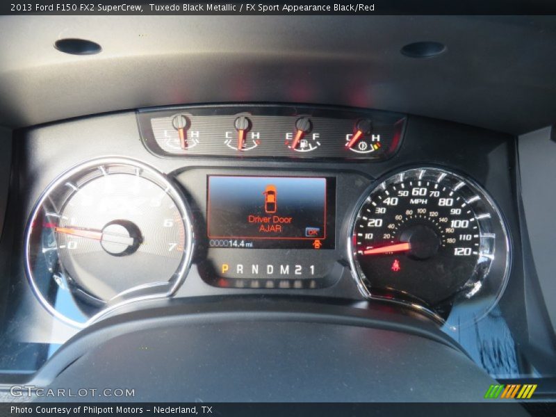 Tuxedo Black Metallic / FX Sport Appearance Black/Red 2013 Ford F150 FX2 SuperCrew