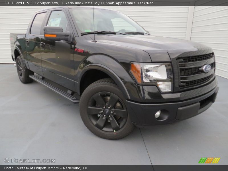 Tuxedo Black Metallic / FX Sport Appearance Black/Red 2013 Ford F150 FX2 SuperCrew